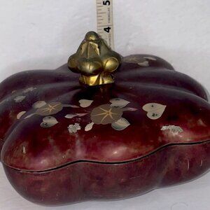 VTG Maruni Lackerware 7.5in Occ Japan Made By Hand And Hand Painted See Pics